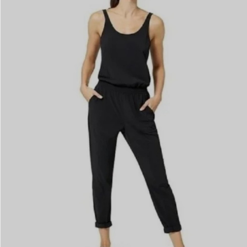 Athleta elastic waist jumpsuit